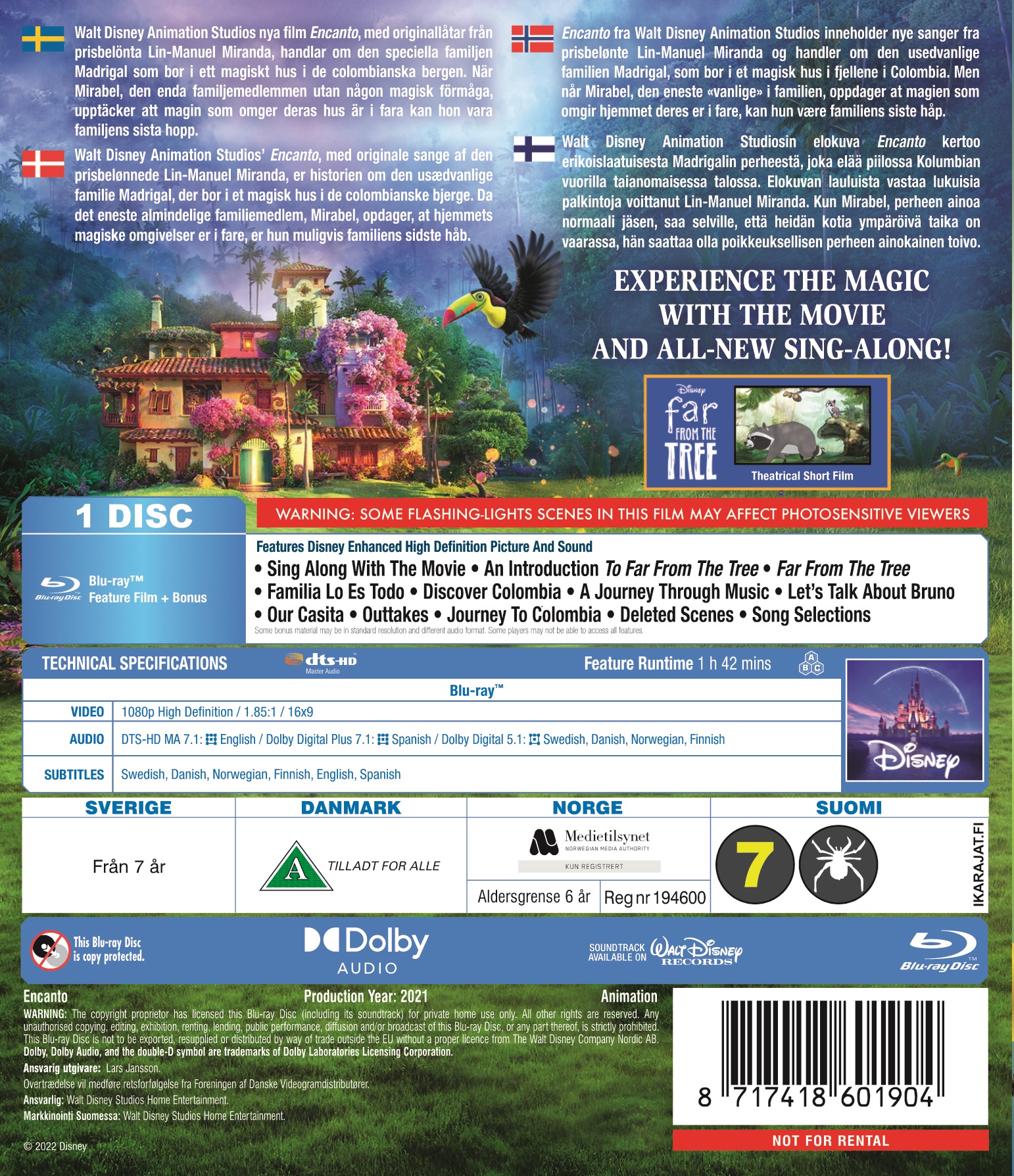 Encanto Blu-ray (Disney Classics) (United Kingdom)