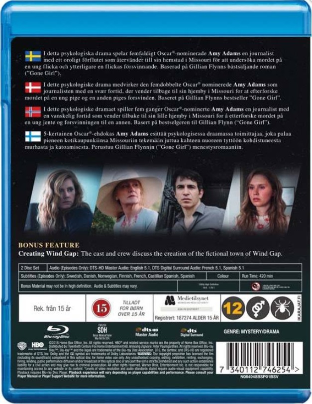 Sharp Objects Merchandise Sharp Objects Blu Ray - Boksit ja TV sarjat - Future Movie Shop