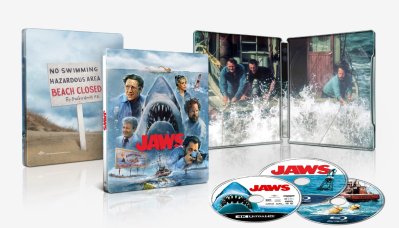 Jaws 50th Anniversary Steelbook 4K + Blu ray
