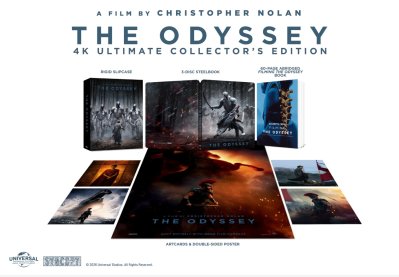 The Odyssey Collectors Edition Steelbook 4K + 2 Disc Blu ray
