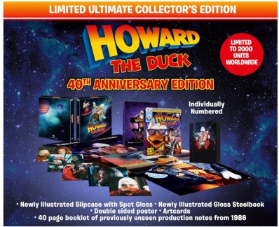 Howard The Duck Ultimate Collectors Edition Steelbook 4K + Blu ray