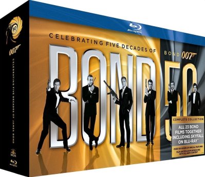 James Bond Boxset (1962-2012) Digipack Blu Ray