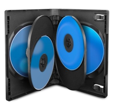 DVD-kotelo, tyhjä – 6 levyä, 22 mm
