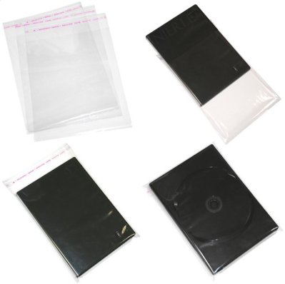 DVD-kotelon suojapussit, läpinäkyvä – 14 mm, 100 kpl