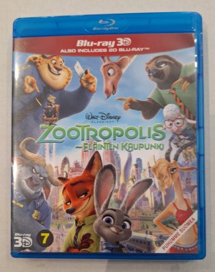 Zootropolis- eläinten kaupunki 3D + 2D Blu ray