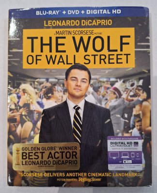 Wolf of Wall Street Blu Ray (slipcover)