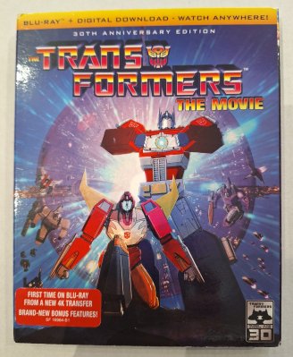 Transformers The Movie Blu ray (slipcover)