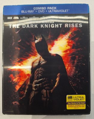Dark Knight Rises Blu ray (hologram slipcover)