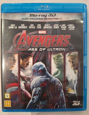 Avengers Age of Ultron 3D Blu Ray + 2D Blu ray