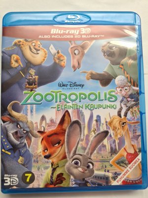 Zootropolis -eläinten kaupunki 3D + 2D Blu ray