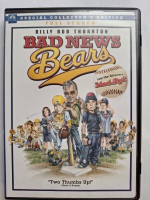 Bad News Bears DVD (USA julkaisu)