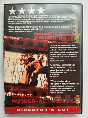 Murder Set Pieces (Unreated Directors Cut) DVD