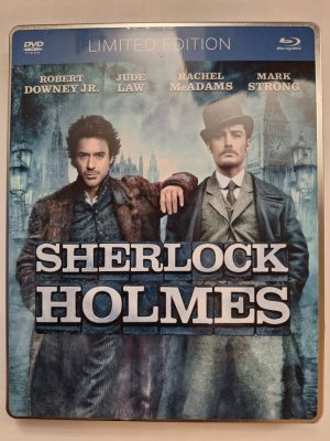 Sherlock Holmes Steelbook Blu ray (hieman vioittunut)