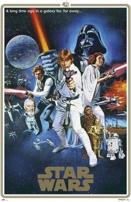 Star Wars - 40th Anniversary One Sheet,Official Poster 61×91cm