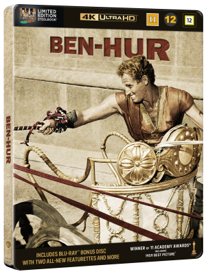 Ben Hur Limited Edition Steelbook 4K + Bonus Blu ray