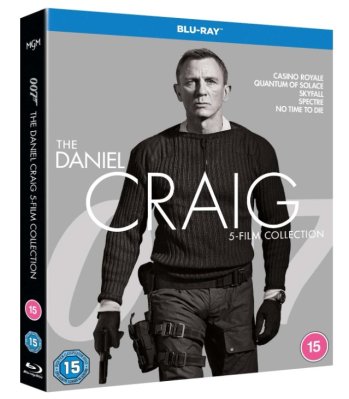 007 James Bond Daniel Craig Collection (5 Films) Blu ray (slipcover)