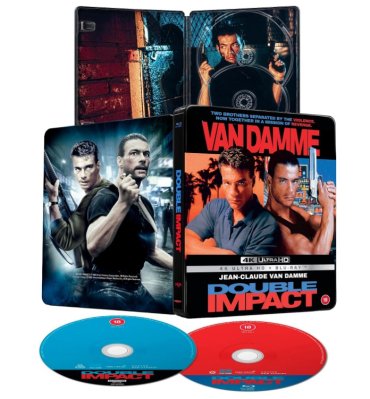 Double Impact Limited Edition Steelbook 4K + Blu ray
