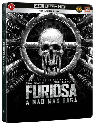 Furiosa A Mad Max Saga Steelbook Black and Chrome 4K UHD