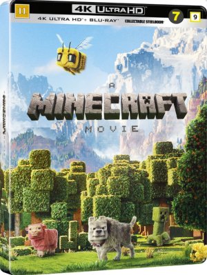 A Minecraft Movie Steelbook 4K + Blu ray