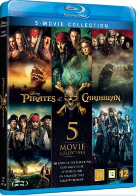 Pirates of the Caribbean 5 Movie Collection Blu Ray