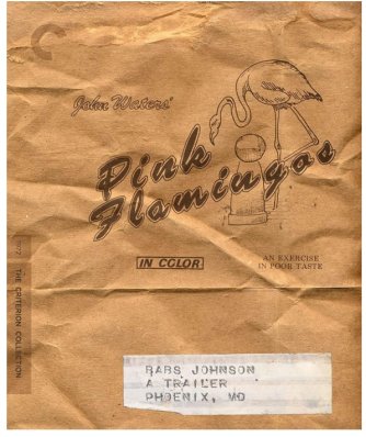 Pink Flamingos (1972) Blu ray