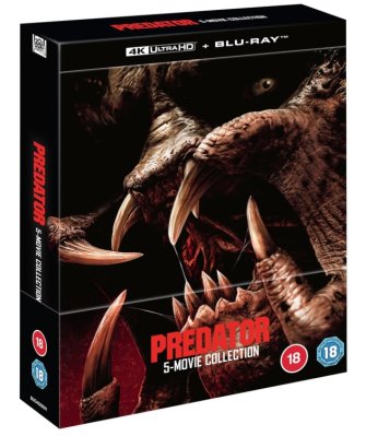 Predator 5 Movie Collection 4K + Blu Ray