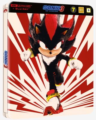 Sonic The Hedgehog 3 Steelbook (Shadow) 4K + Blu ray
