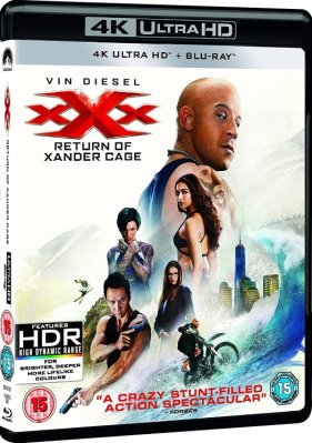 xXx Return of Xander Cage 4K UHD + Blu Ray (slipcover)